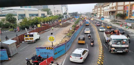 Chennais Parrys Corner RBI Tunnel to Adopt One-Way Traffic for Three Months Due to Railway Construction!